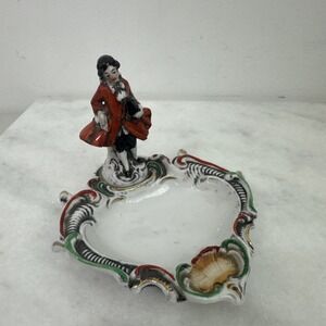 Erphila Porcelain Figurine & Ashtray Made in Germany